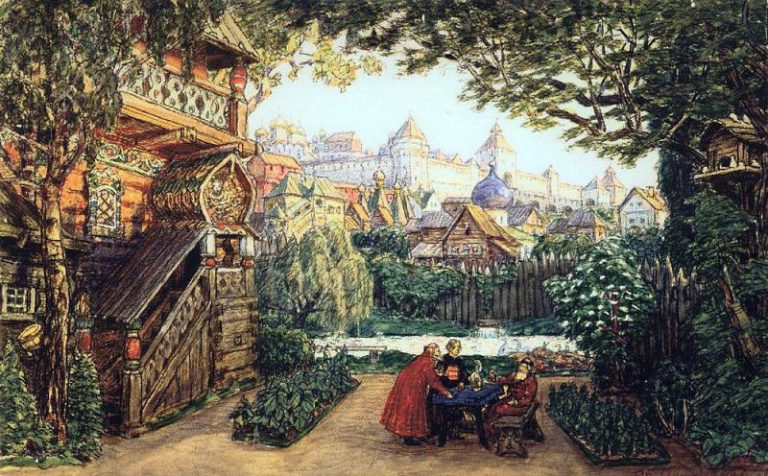 Сад князя Жемчужного. 1911 картина