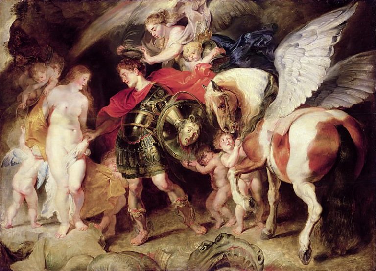 Персей освобождает Андромеду картина