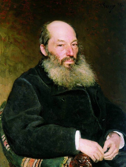 Поэт Афанасий Фет (1820-1892) картина