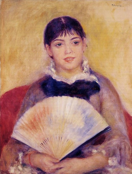 Девушка с веером (также известная как Альфонсина Фурнез) картина