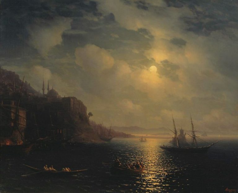 Лунная ночь на Чёрном море 1873 картина