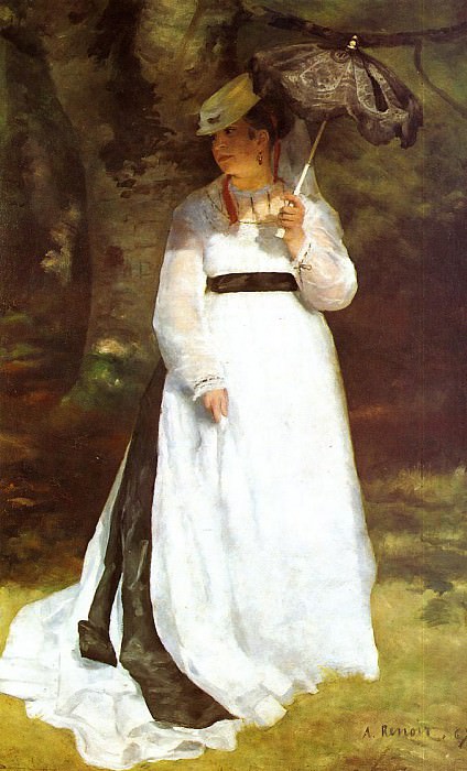 Портрет Лиз с зонтиком картина