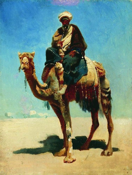 Араб на верблюде. 1869-1870 картина