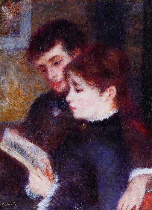 Читающая пара (также известная как Эдмон Ренуар и Маргарита Легран) картина