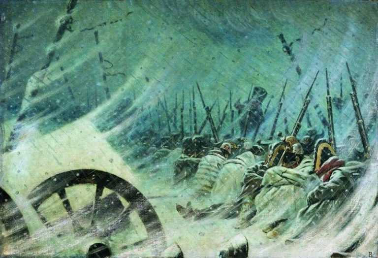Ночной привал великой армии. 1896-1897 картина