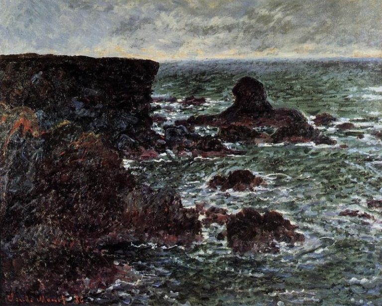 Скалистый берег и Львиная скала, Бель-Иль картина