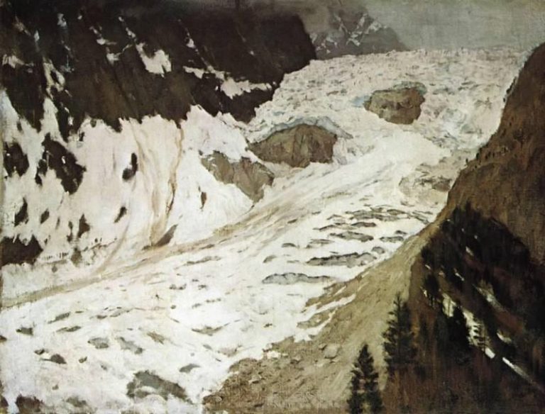 Альпы. Снега. 1897 картина