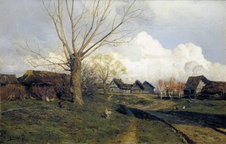 Саввинская слобода под Звенигородом1. 1884 картина