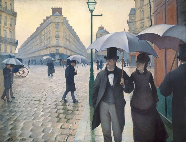 Улица Парижа, дождливый день картина