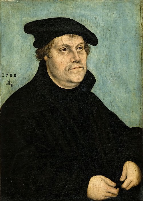 Лукас Кранах I – Мартин Лютер в 50 лет картина