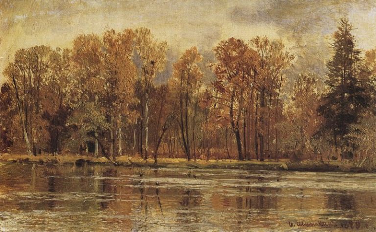 Золотая осень 1888 77х23 картина