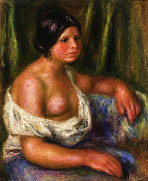 Женщина в голубом картина