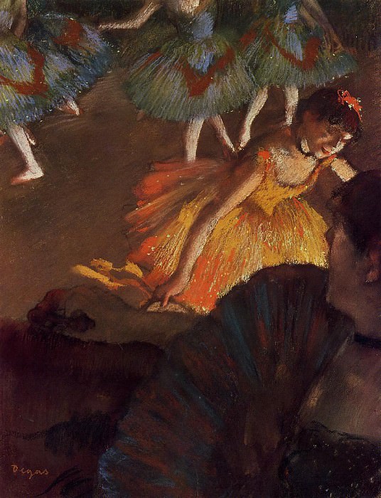 Балерина и дама с веером картина