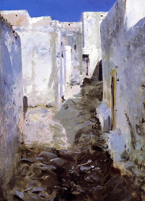 Улица в Алжире картина