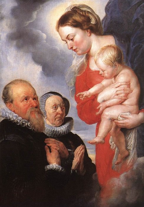 Мадонна с младенцем и донаторами картина