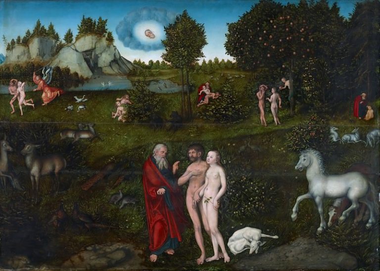 Лукас Кранах I – Эдемский сад картина