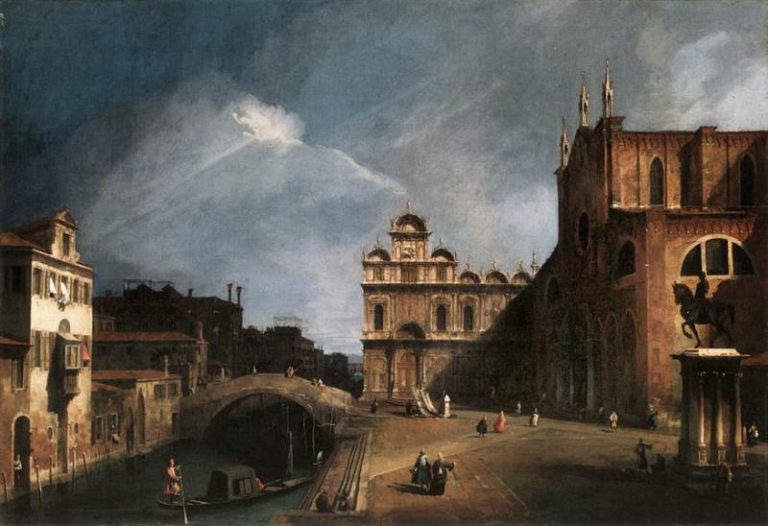 Церковь Св. Джованни и Паоло, а также Школа Сан-Марко,1726 картина