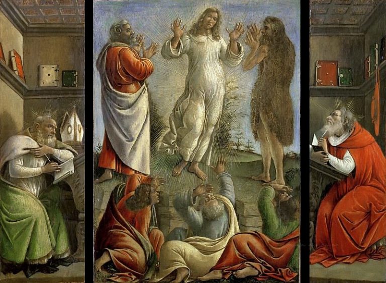 Триптих Преображения со святыми Иеронимом и Августином картина