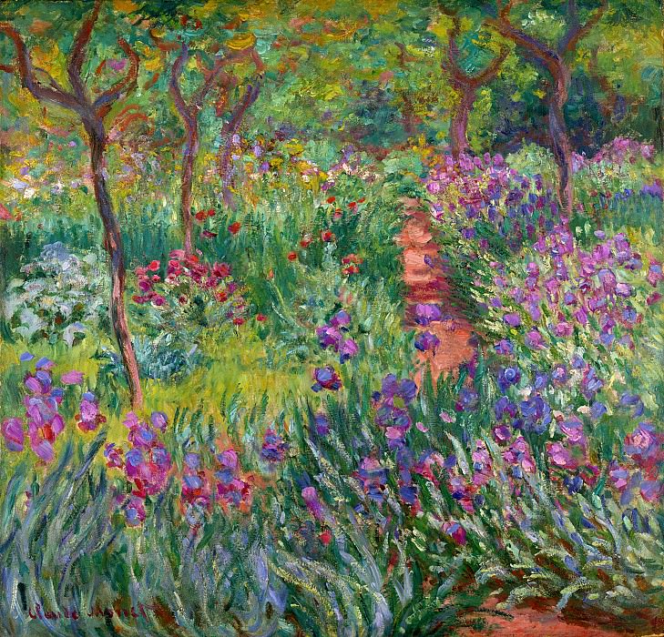 Сад ирисов в Живерни, 1899-1900 гг. картина