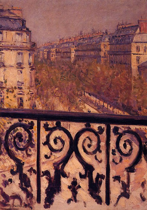 Балкон в Париже картина
