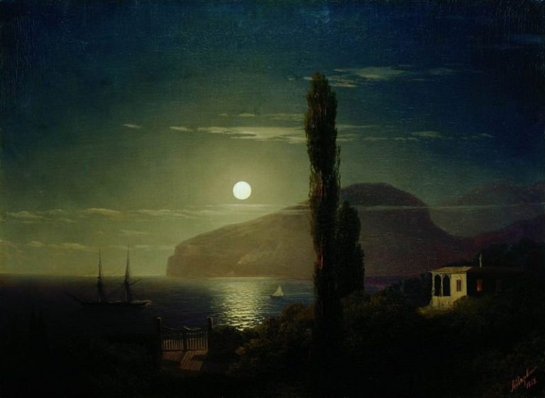 Лунная ночь в Крыму 1859 58,3х76,2 картина