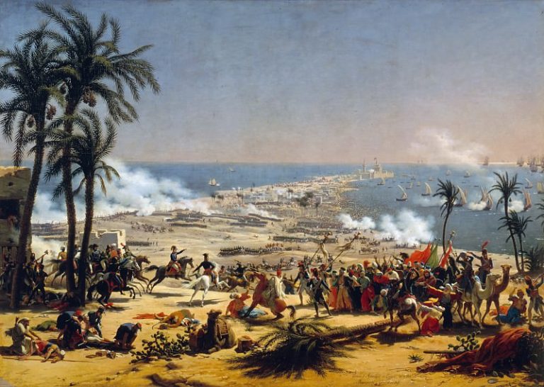 Луи-Франсуа Лежен – Битва в Абукире 25 июля 1799 года картина