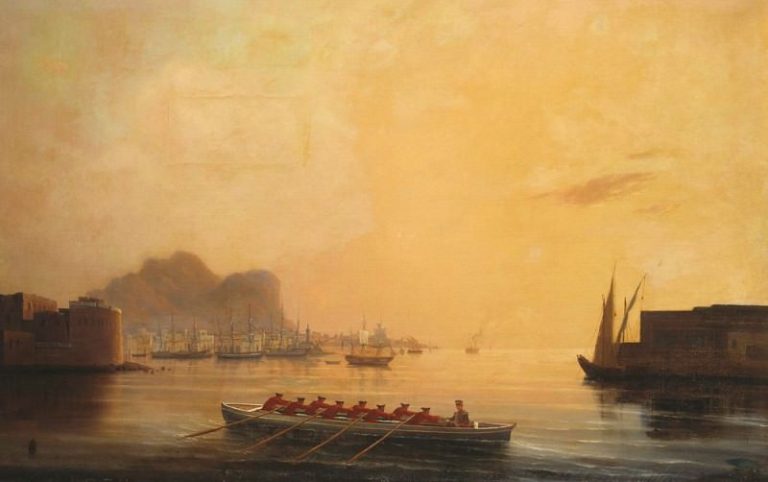 Гавань 1850 картина