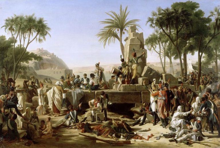 Жан-Шарль Тардьё – Бивуак французской армии в Асуане, Египет картина