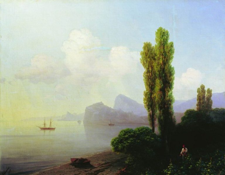 Вид Судакской бухты 1879 73х94 картина