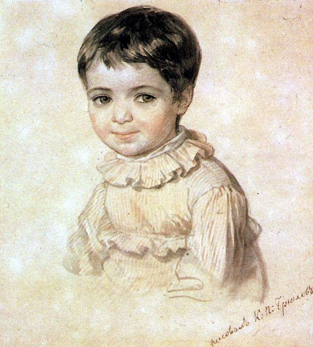 Портрет М. П. Кикиной в детстве. 1817-1820 картина
