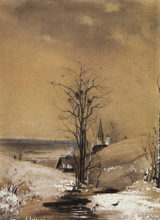 Ранняя весна 1. 1880-е картина