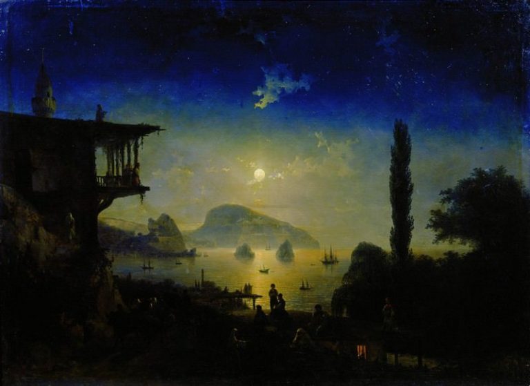 Лунная ночь в Крыму. Гурзуф 1839 101х136,5 картина