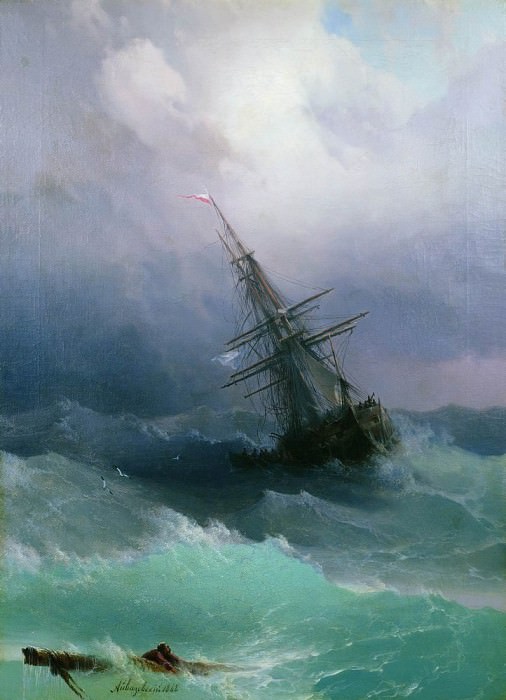 Буря 1868 70х50 картина