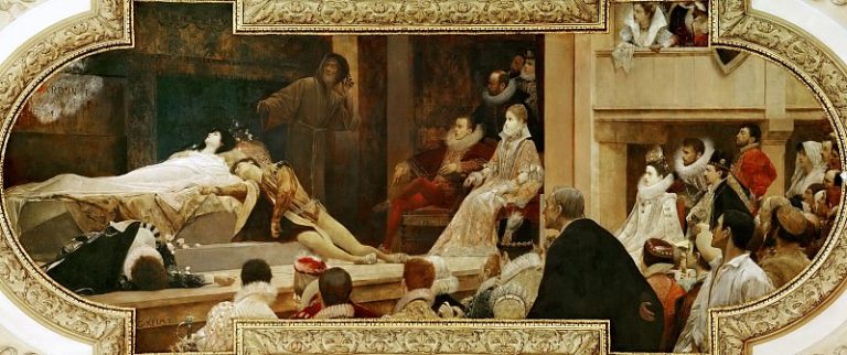 Постановка «Смерть Ромео и Джульетты» в лондонском театре Глобус картина