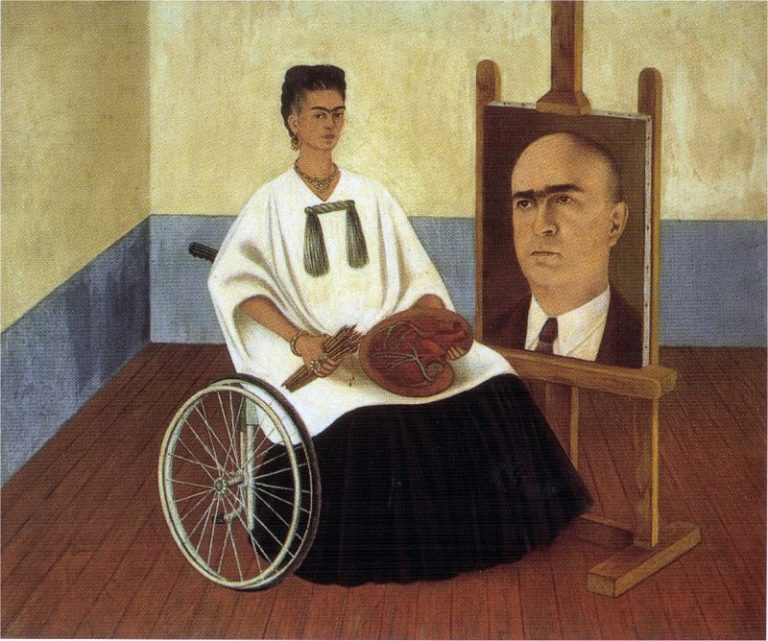 Автопортрет с портретом доктора Фарилла картина