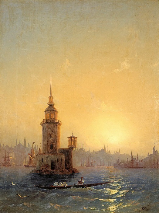 Вид Леандровой башни в Константинополе картина