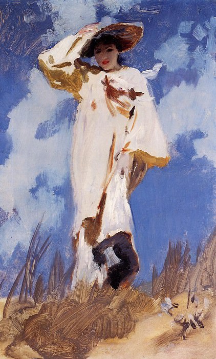 Порыв ветра. Миссис Вайолет Ормонд (1870-1955), сестра художника картина