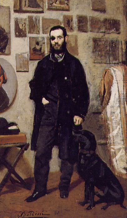 Портрет Джузеппе Аббати, 1865 картина