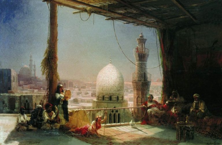 Сцены из каирской жизни 1881 66,5х98 картина