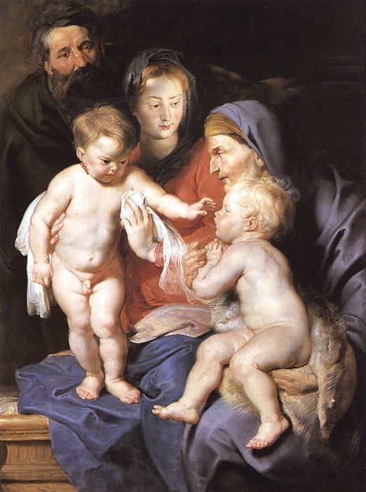 Святое Семейство со святой Елизаветой и Иоанном Крестителем картина