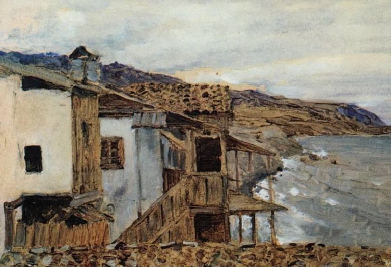 Вид на море. 1886 картина