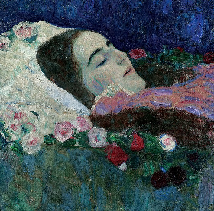 Риа Мунк на смертном одре картина