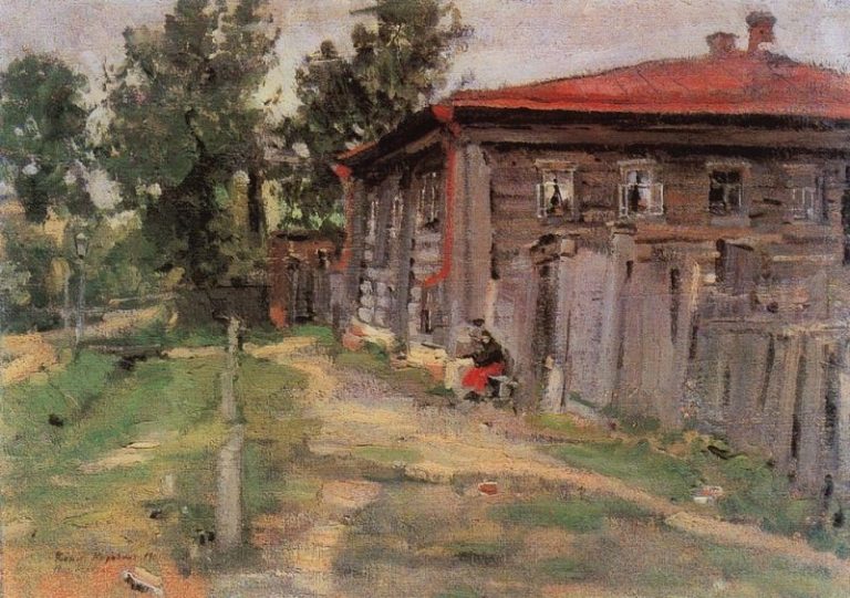 Уголок провинции (Улица в Переславле). 1905 картина