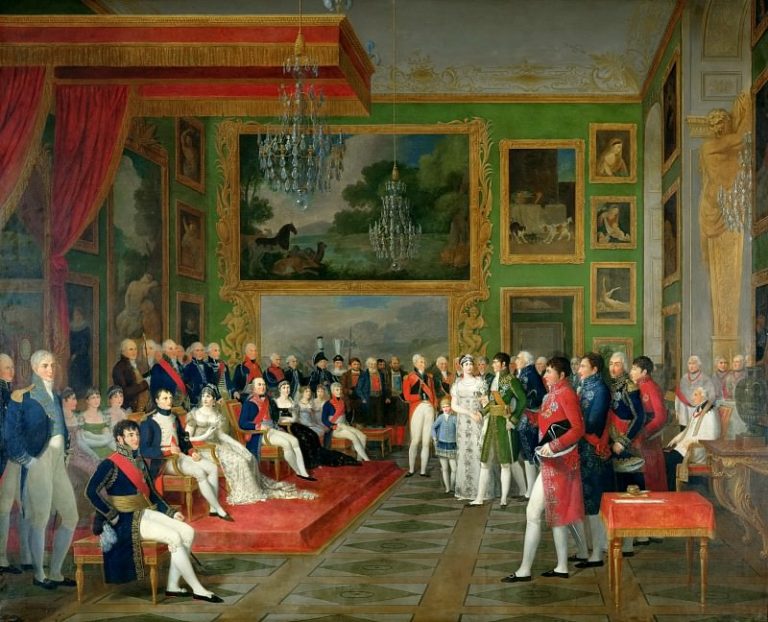 Франсуа-Гийом Менажо – Бракосочетание принца Евгения с Амелией Баварской в Мюнхене 13 января 1806 года картина