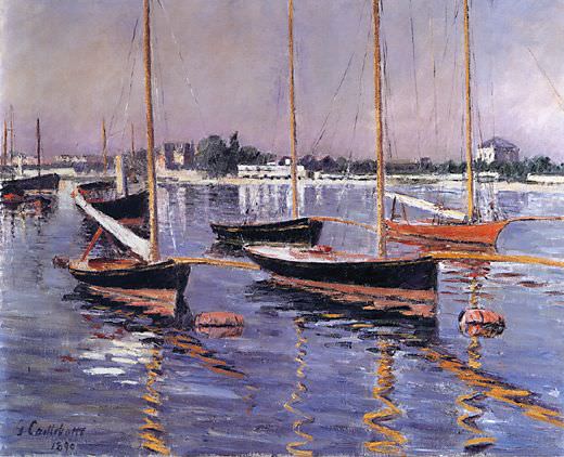 Лодки на Сене в Аржантее картина