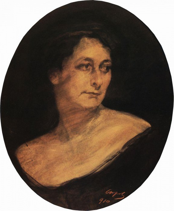 Портрет А. М. Стааль. 1910 картина