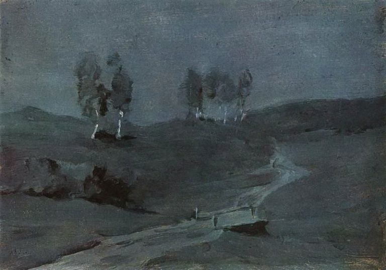 Тени. Лунная ночь. 1880-е картина