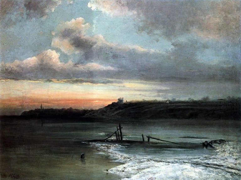Оттепель. 1874 картина