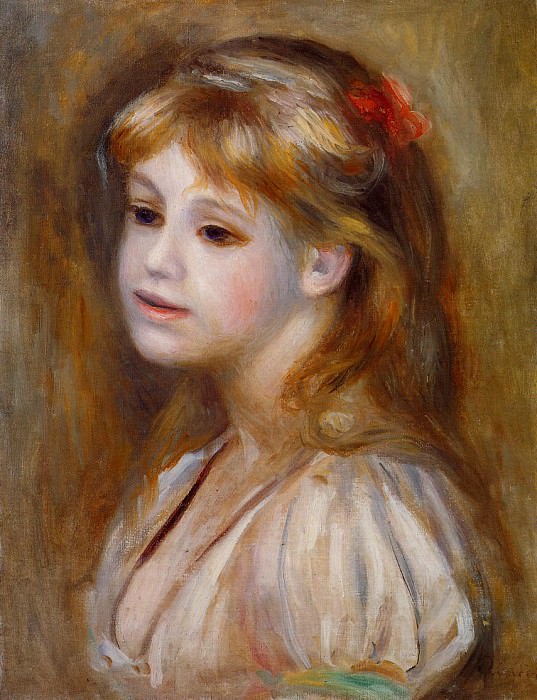 Маленькая девочка с рыжим узлом картина