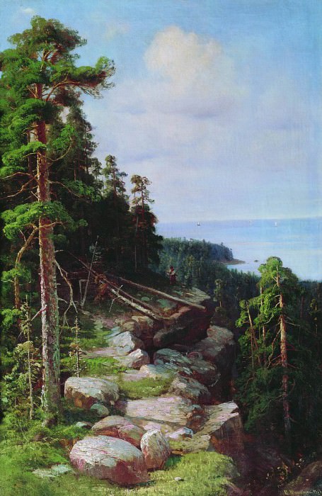Над набережной 1887 картина